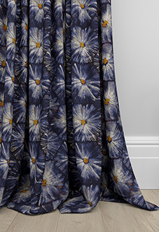 Honeycomb, Navy - Made to Measure Curtains